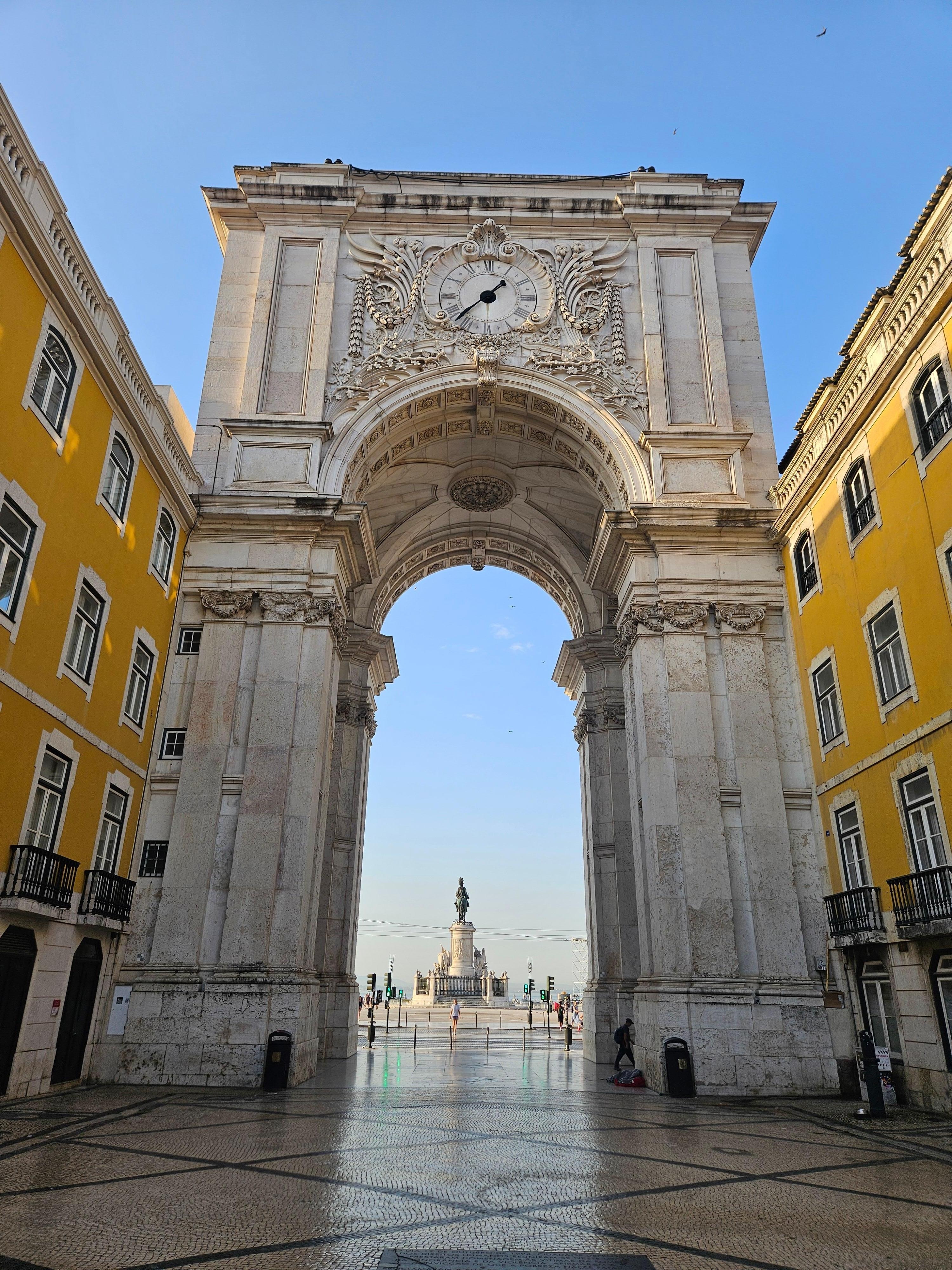 The Arco de Rua Augusto...within 50 feet from Pestana Hotel
