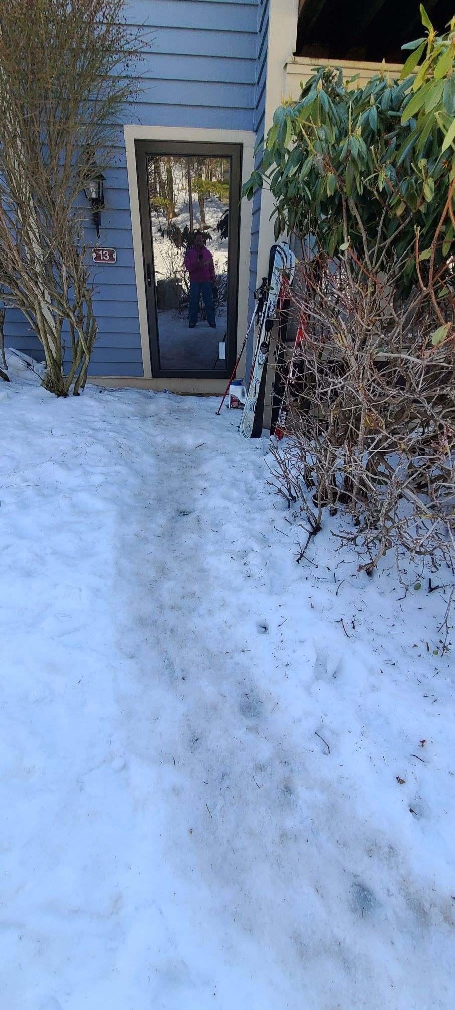 Another view of the walkway to the house