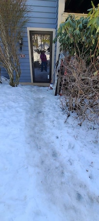 Another view of the walkway to the house