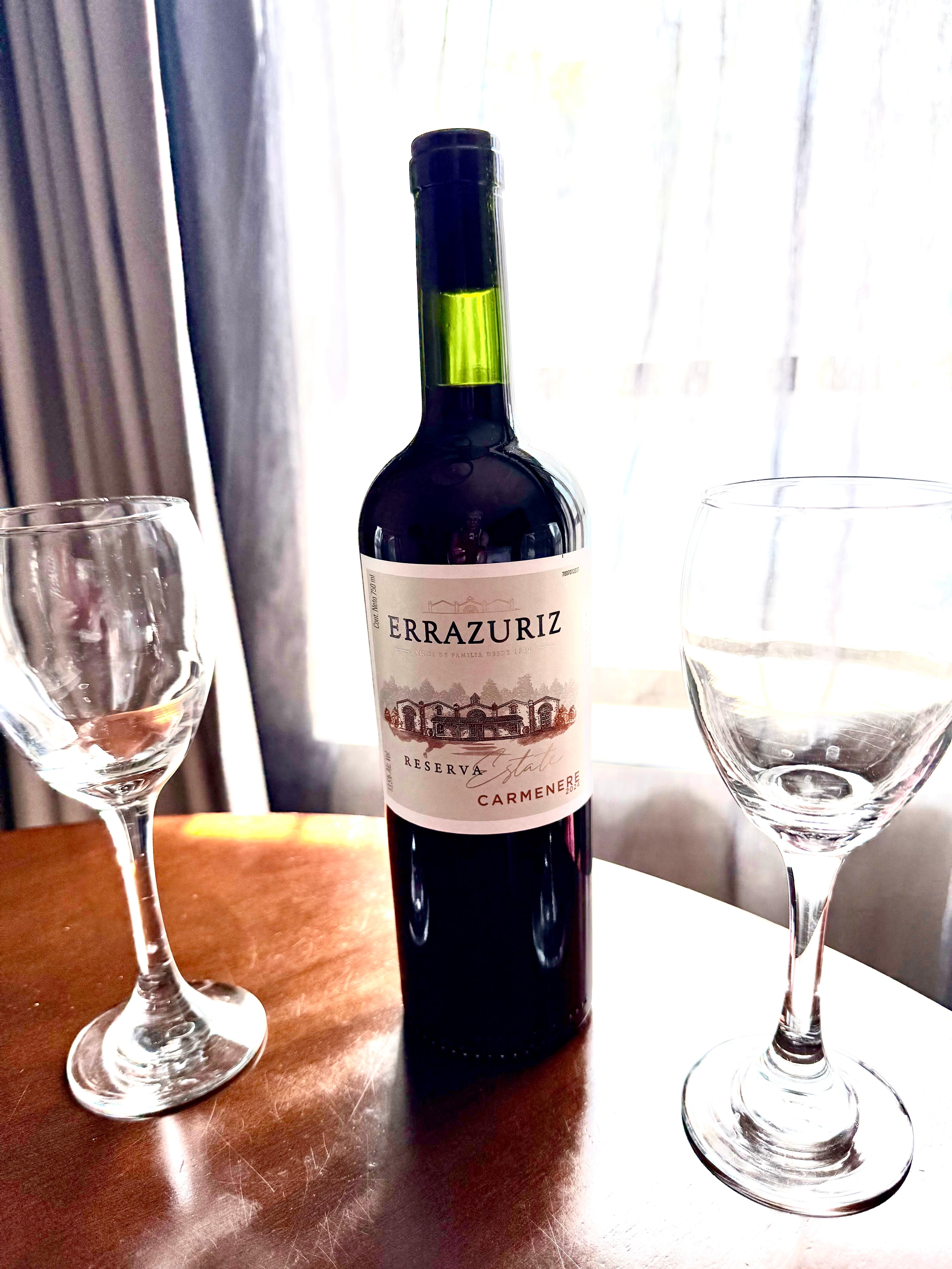 Welcome bottle of wine. 