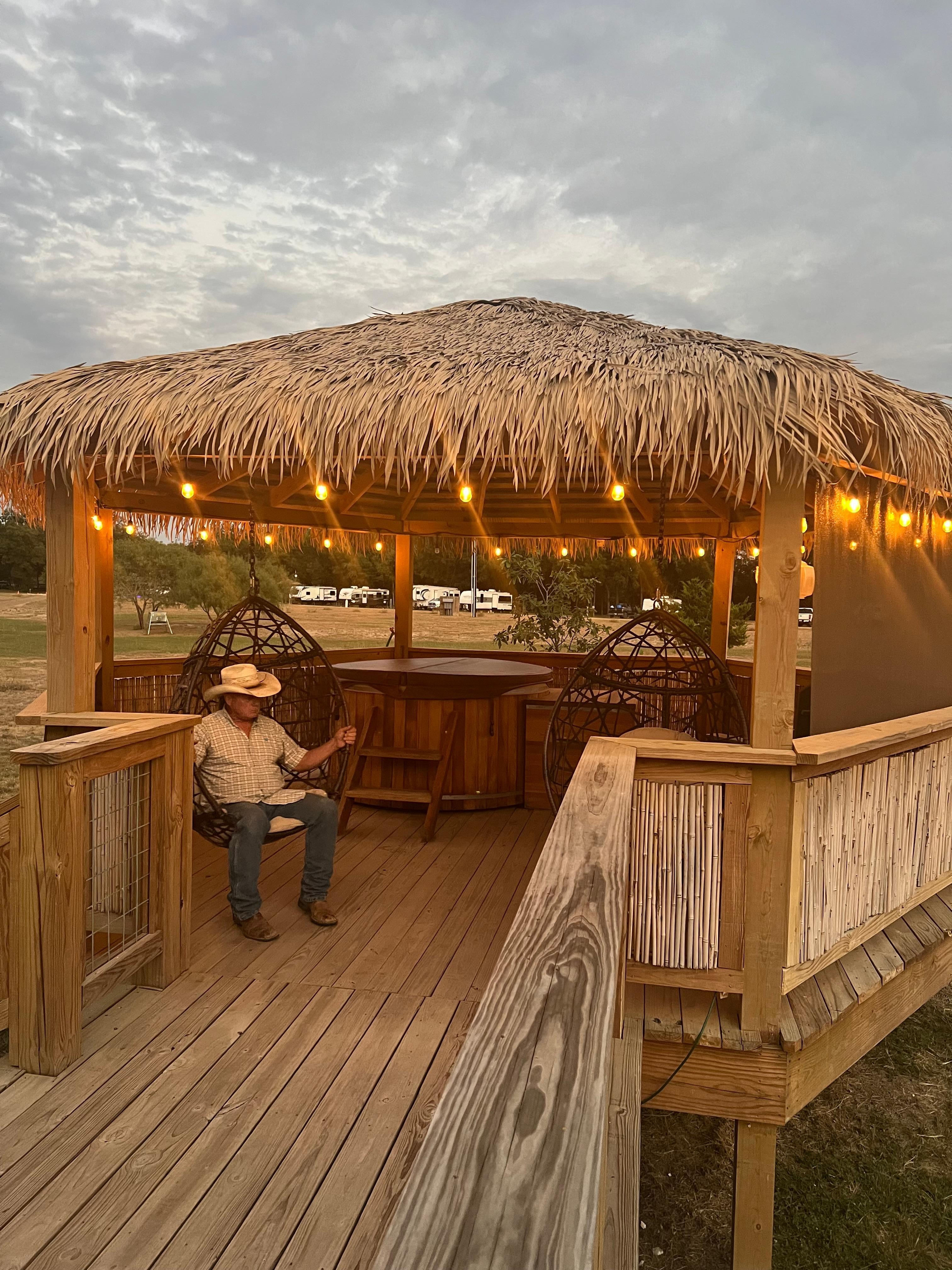 Such a relaxing patio area!!  