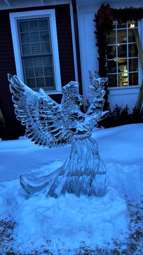 Ice sculpture out front!