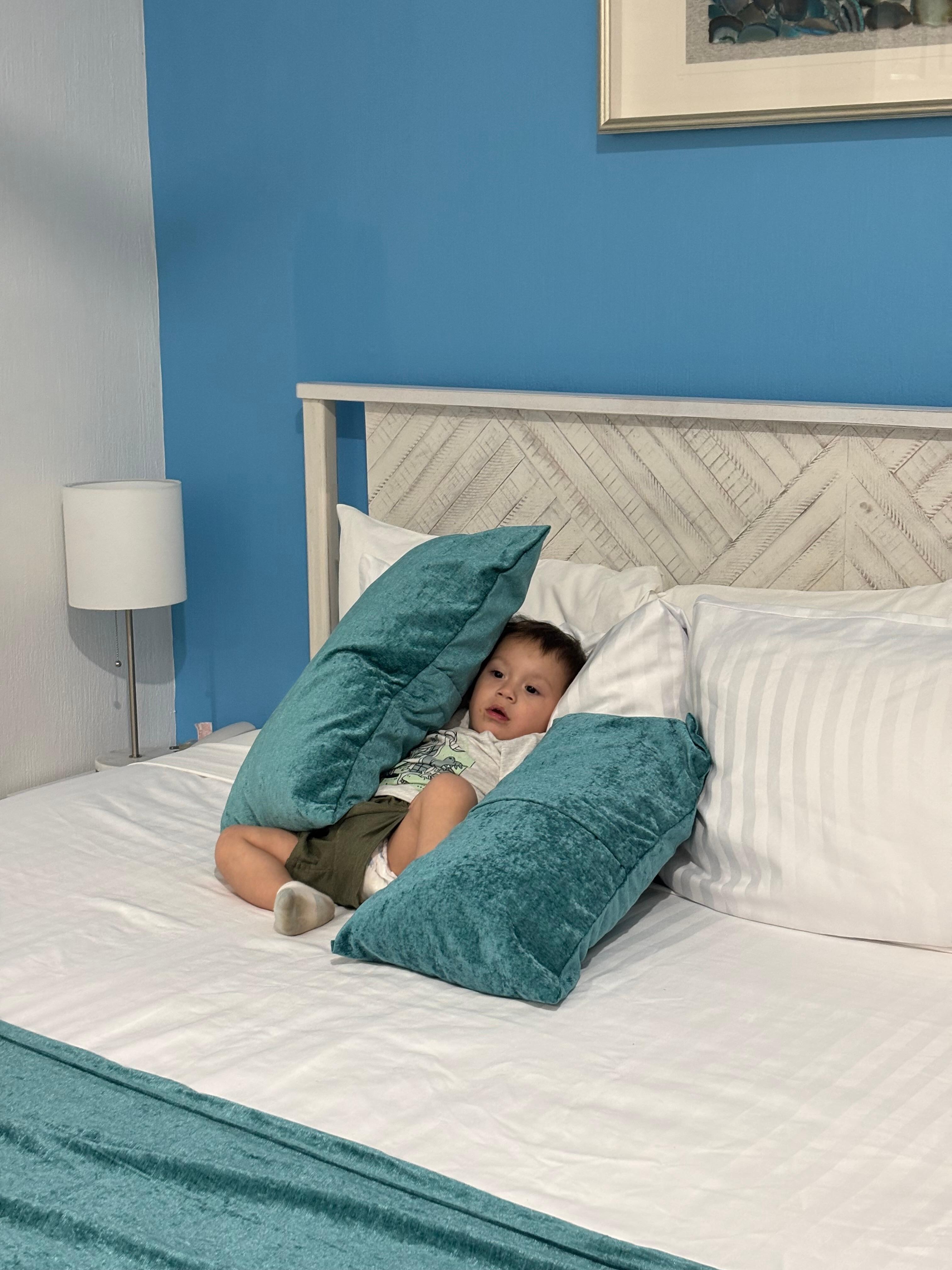 Con la habitation preferiria que  tuvieron cortinas, ya que la Luz hizo despertar muy temprano al Bebe y al tomar su siesta tambien se si tio incomodo