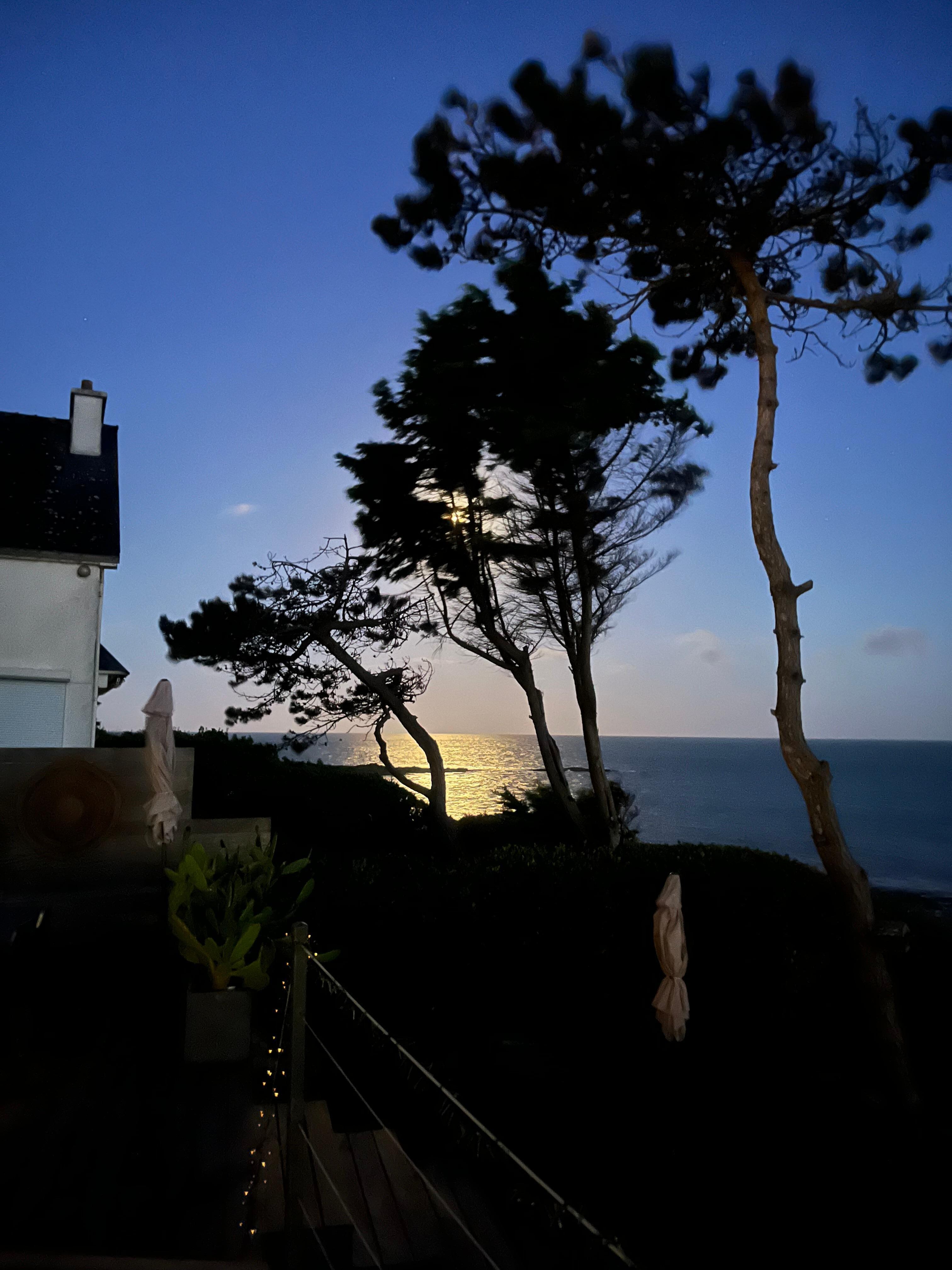 Moonrise from the deck