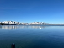 View from the beech near the dock and activity/ hot tub building