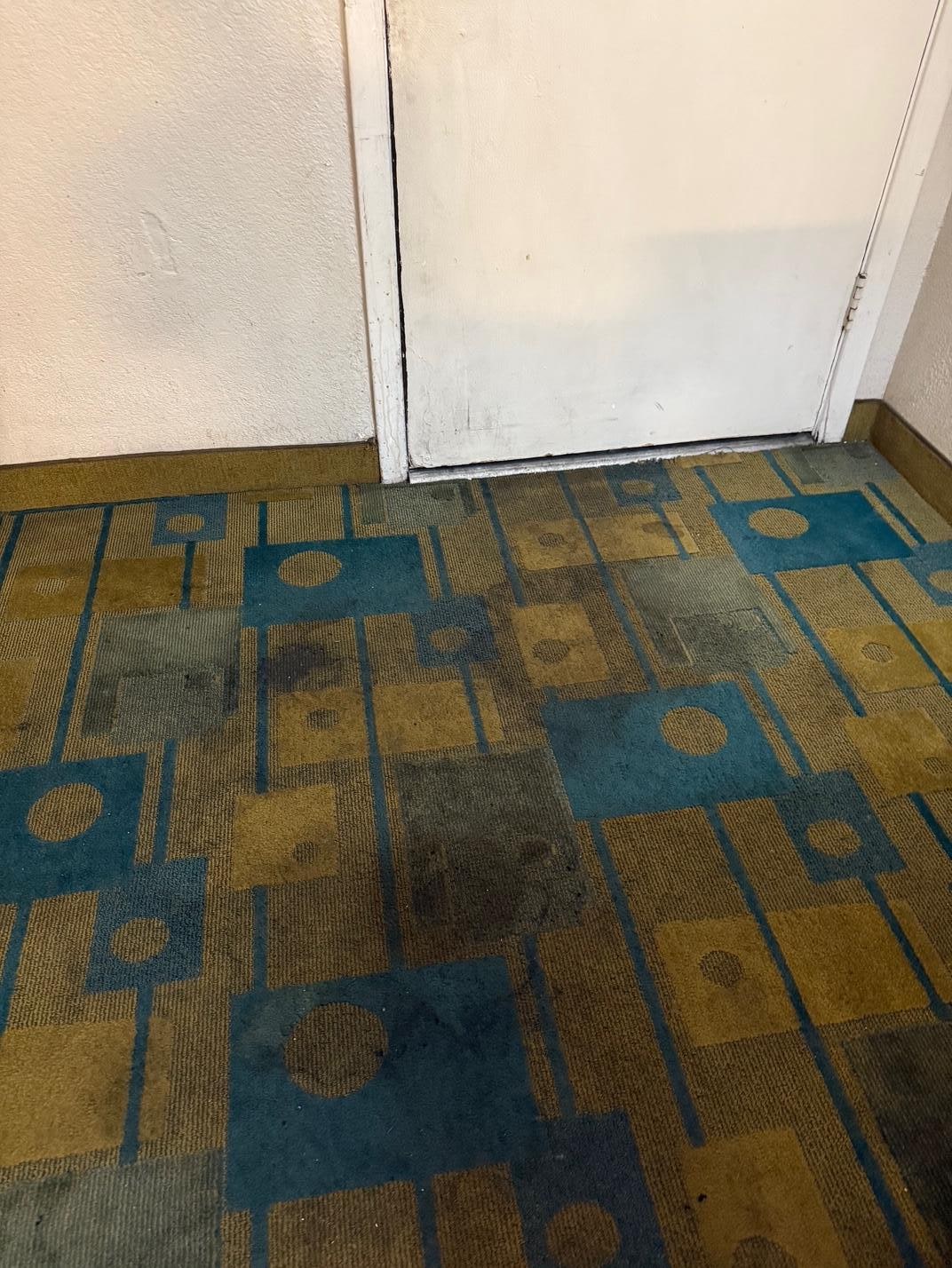 floor was absolutely disgusting