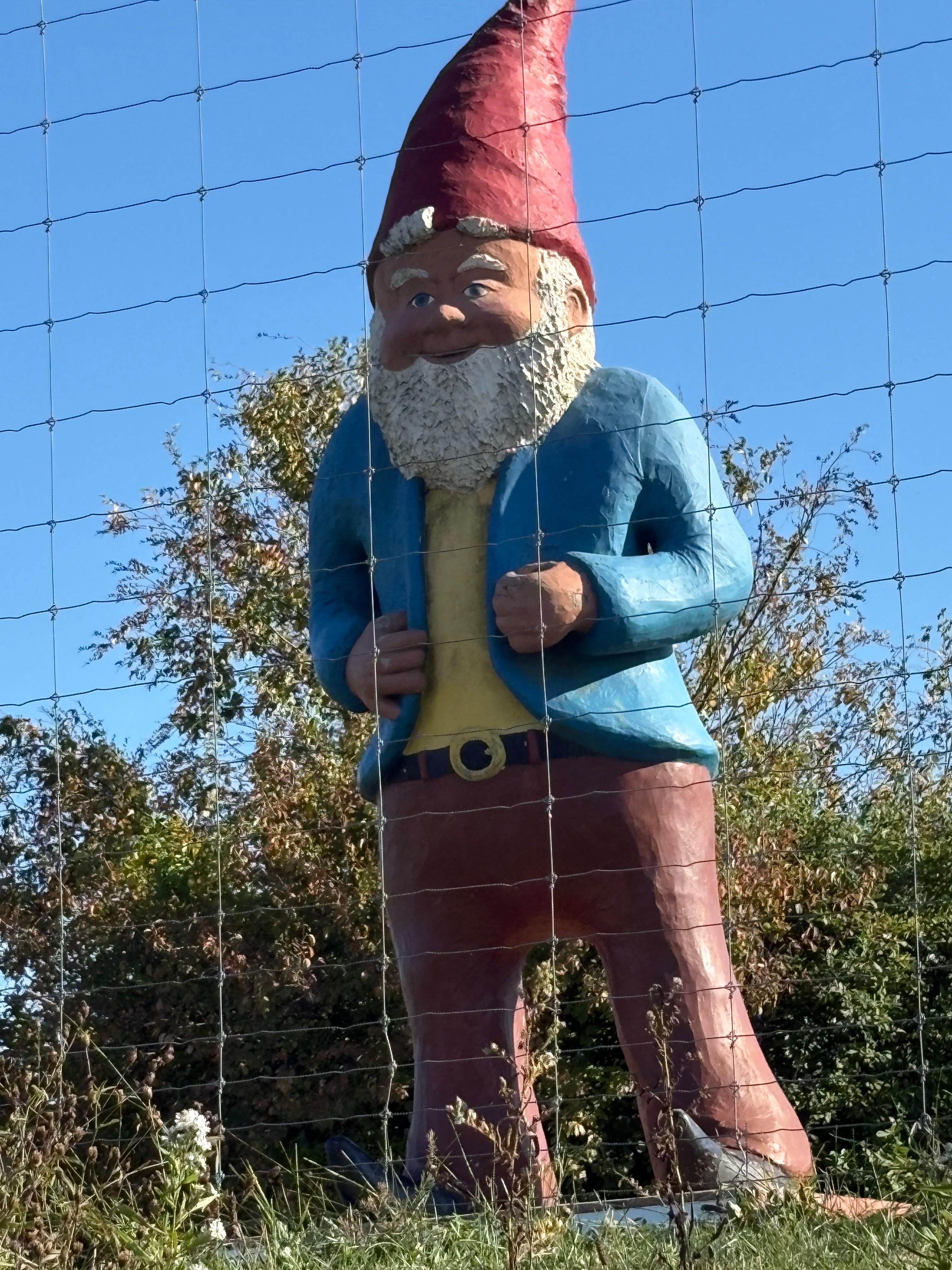 Giant Gnome at Kelders Farm 