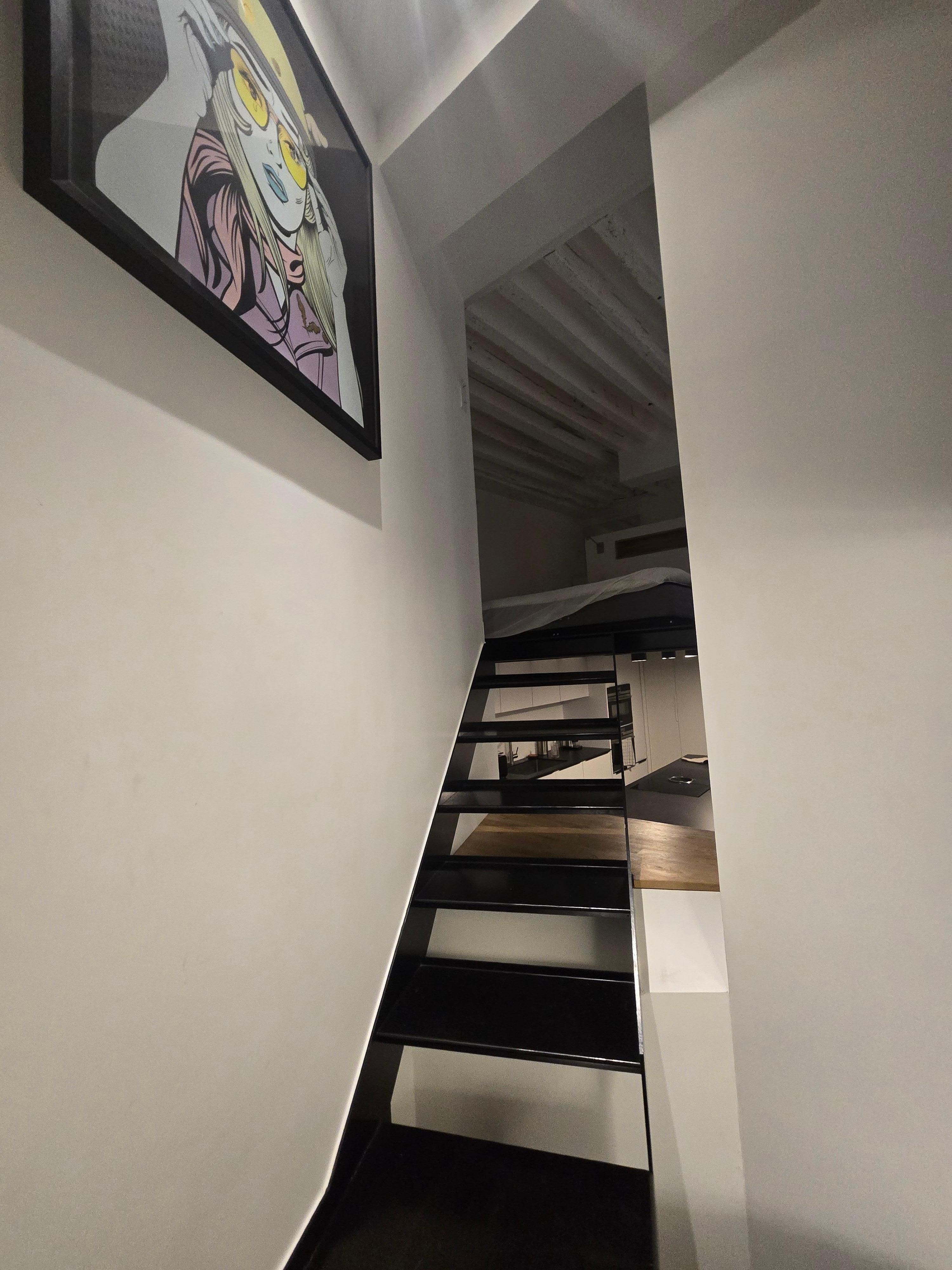 Stairs to bedroom 1.