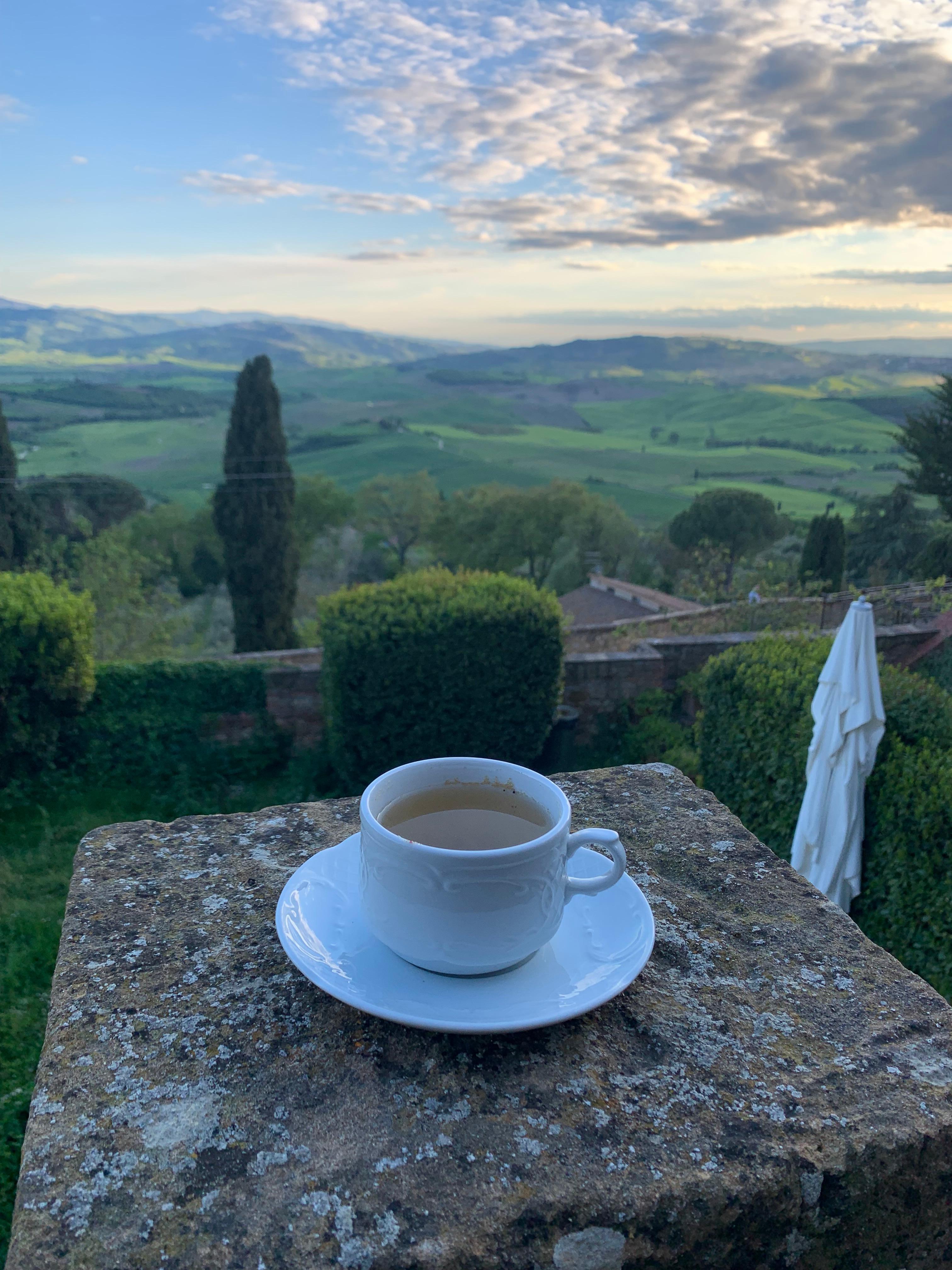 A vista do terraço 