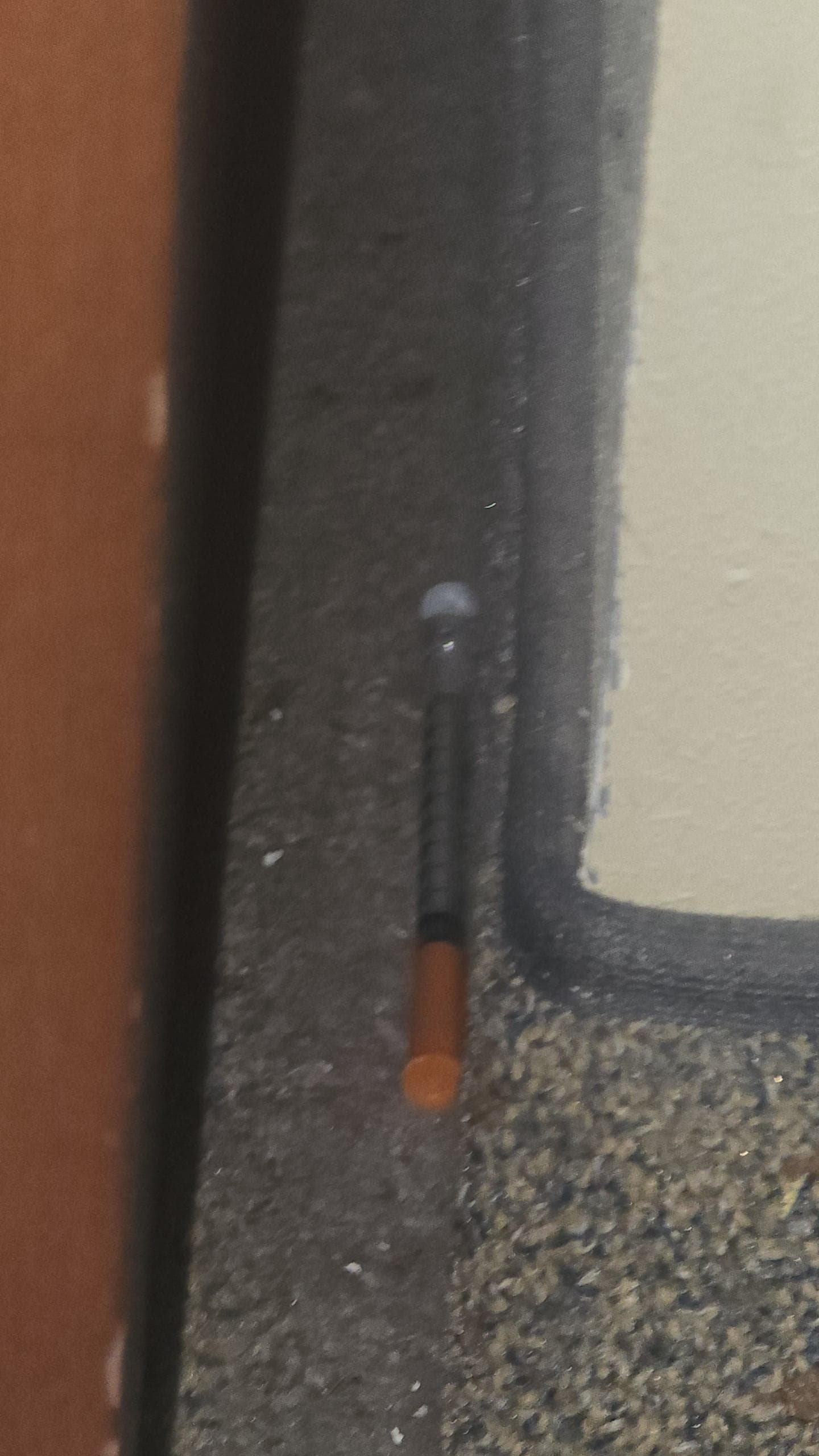 Loaded needle near dresser. My 3 year old god child found it.