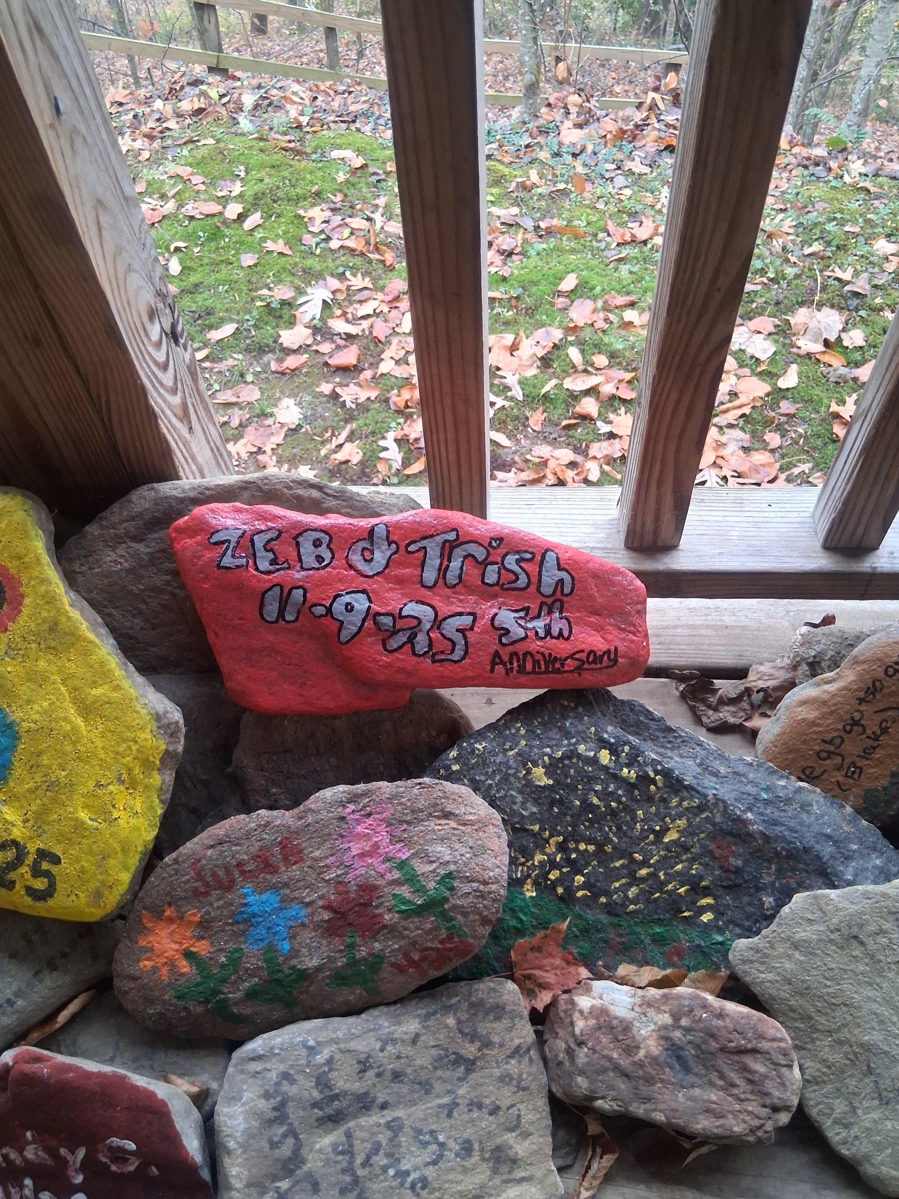 Added our rock to the collection 