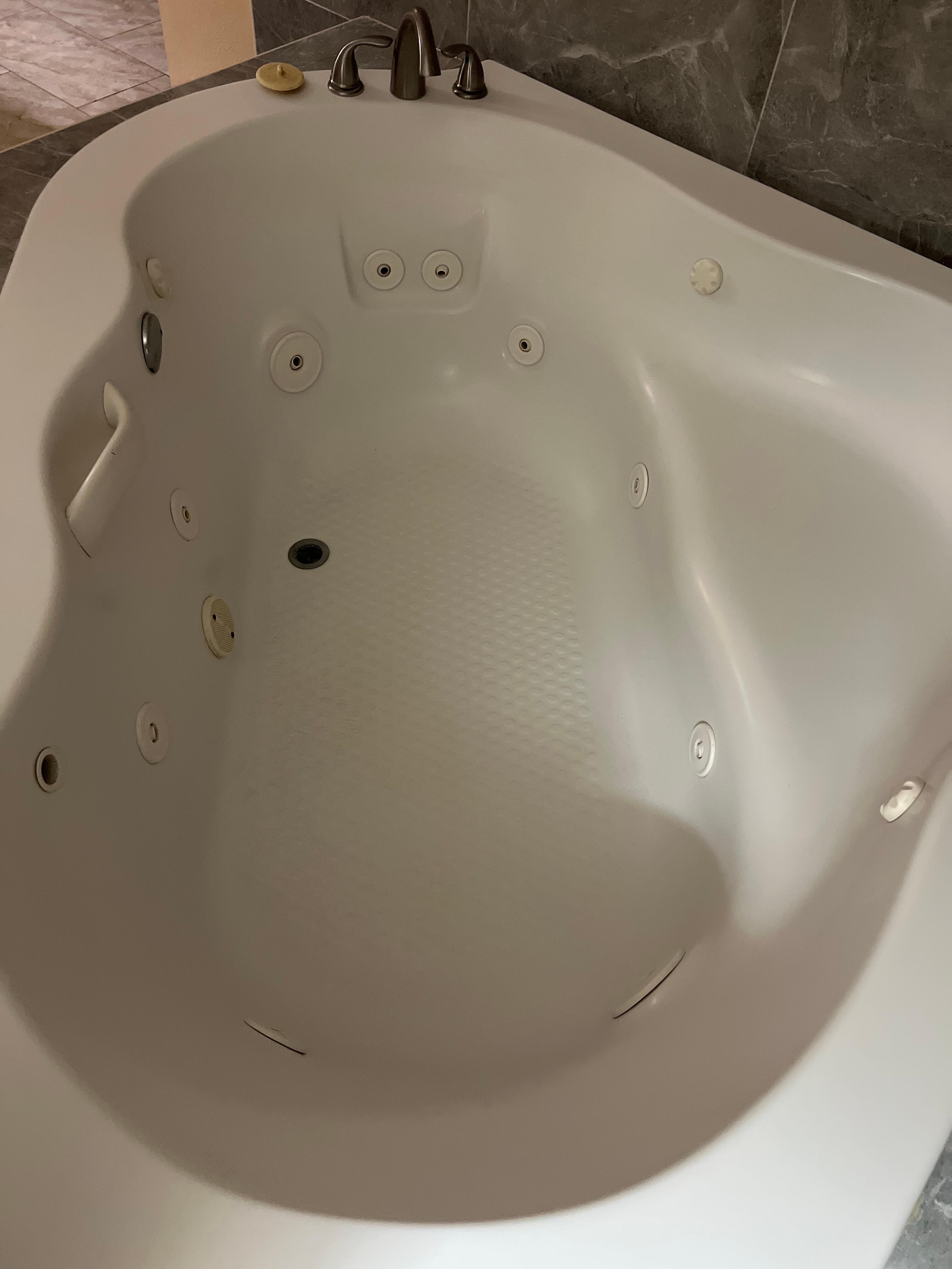 Jacuzzi with old water jets