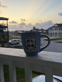 Enjoyed sunrise on front deck.
