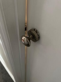Broken doorknob