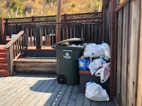 A great pile of old trash on the deck