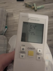 Temp couldn't be adjusted in lower level because of nonfunctioning heater/AC unit