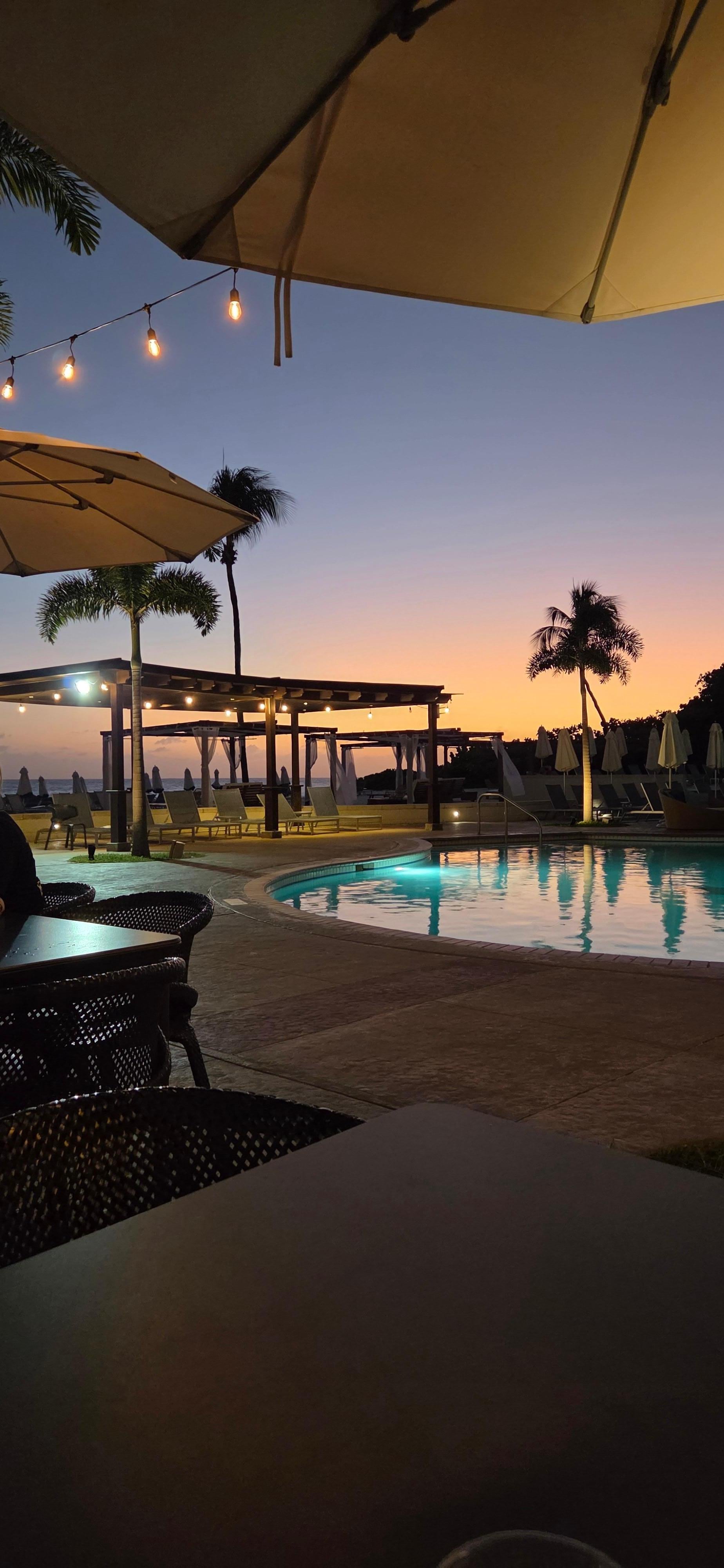 View from outside bar and restaurant 