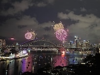 Great view of New Year’s Fireworks