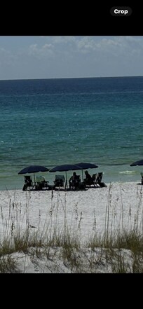Beach view from the unit.