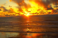 Beautiful winter sunset