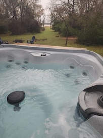View of the lake from the tub!