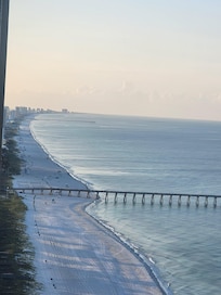 View of the sunrise from the condo.