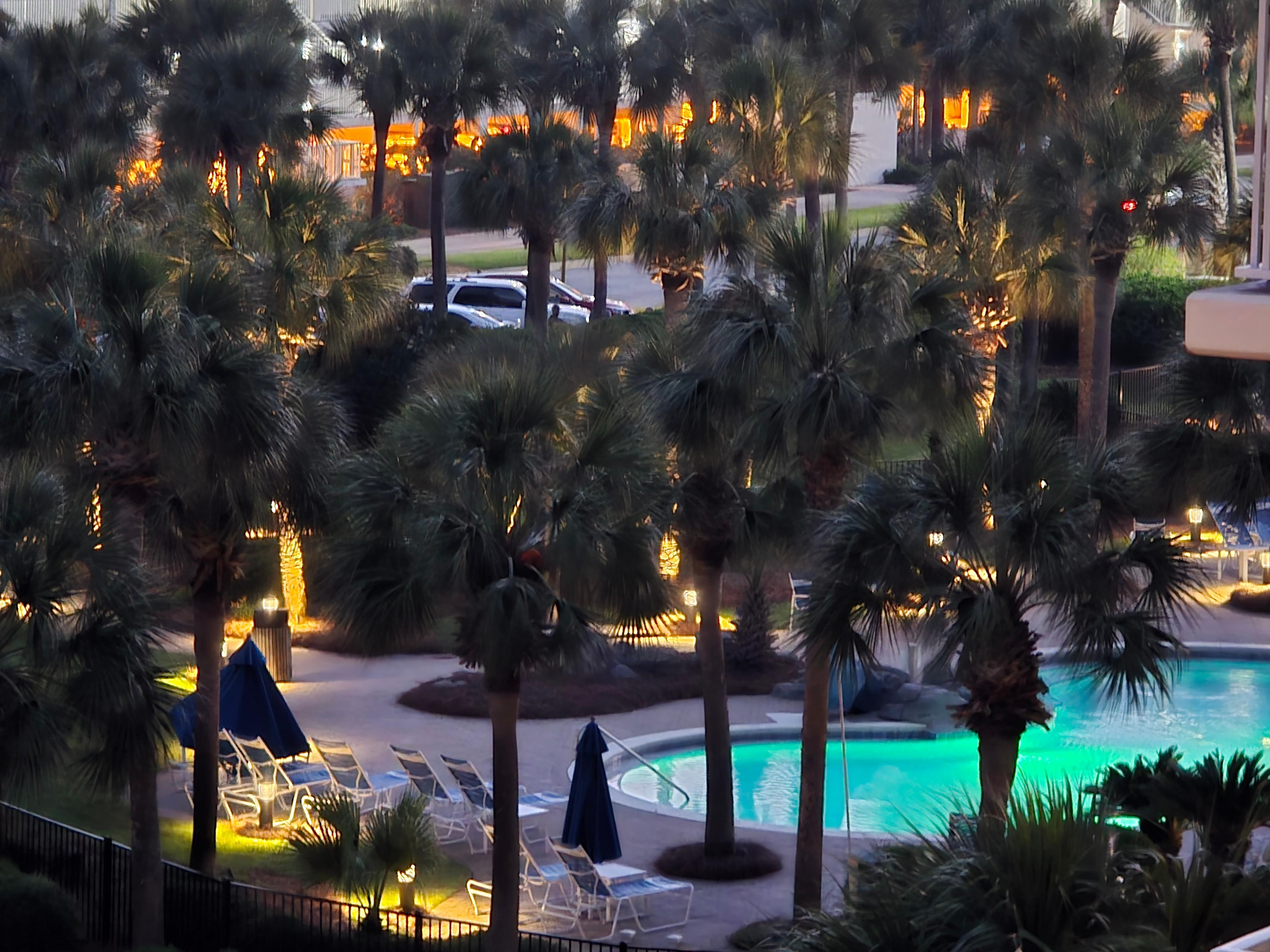 The lagoon pool view from the unit.