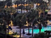 The lagoon pool view from the unit.