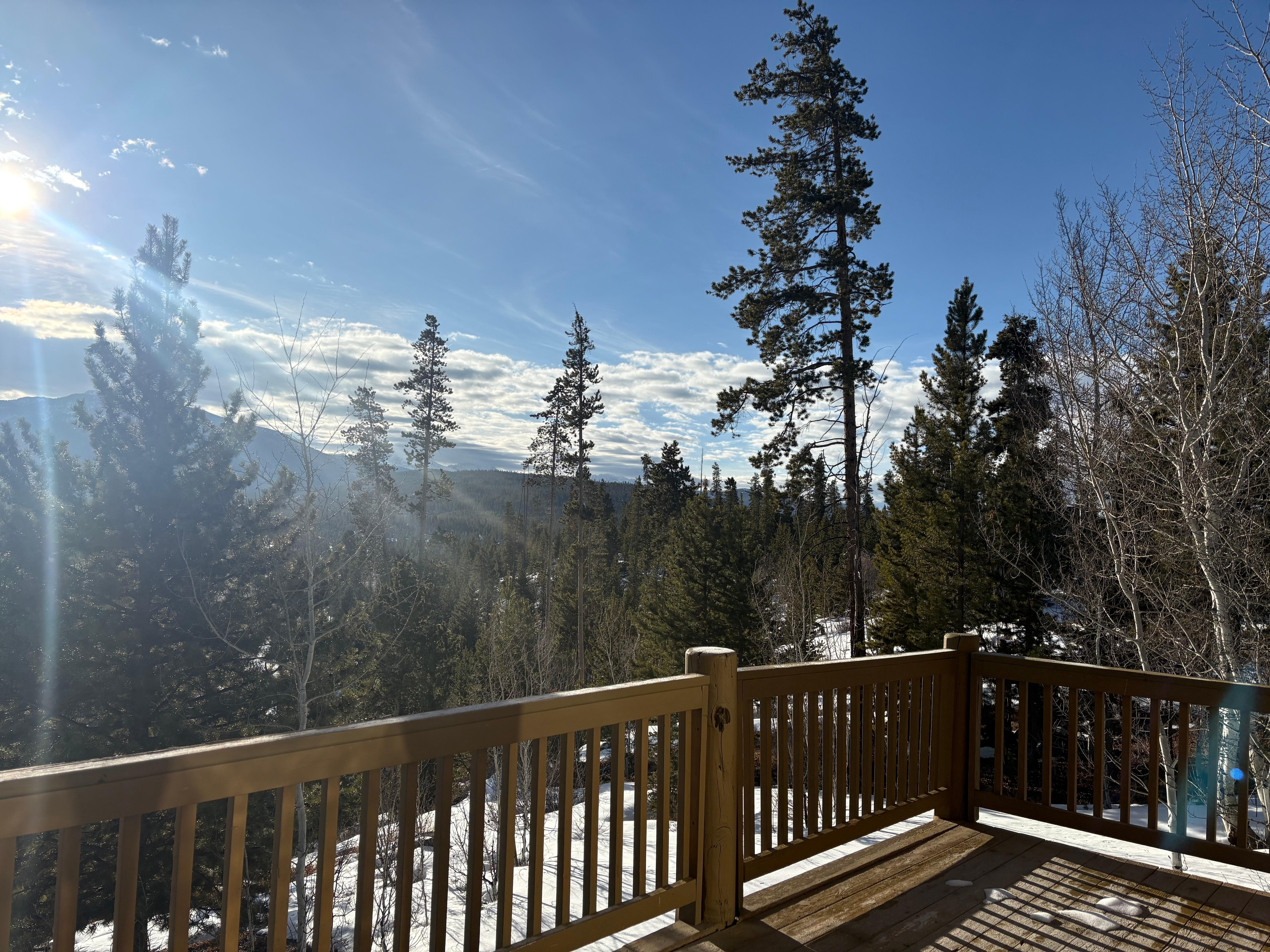 View from deck to SE