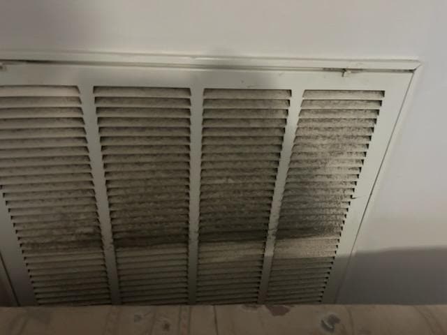 Filthy HVAC vent