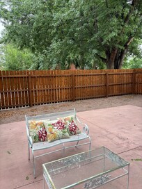 Rear patio area.