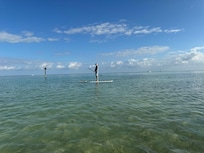 paddle boarding