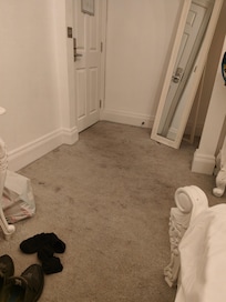 Dirty stained carpet