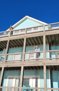 Ocean side of the house