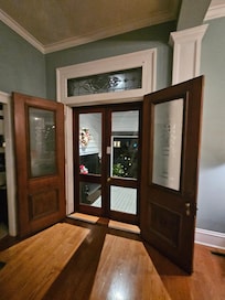 Entry into this incredible home. We immediately felt at home and welcome.