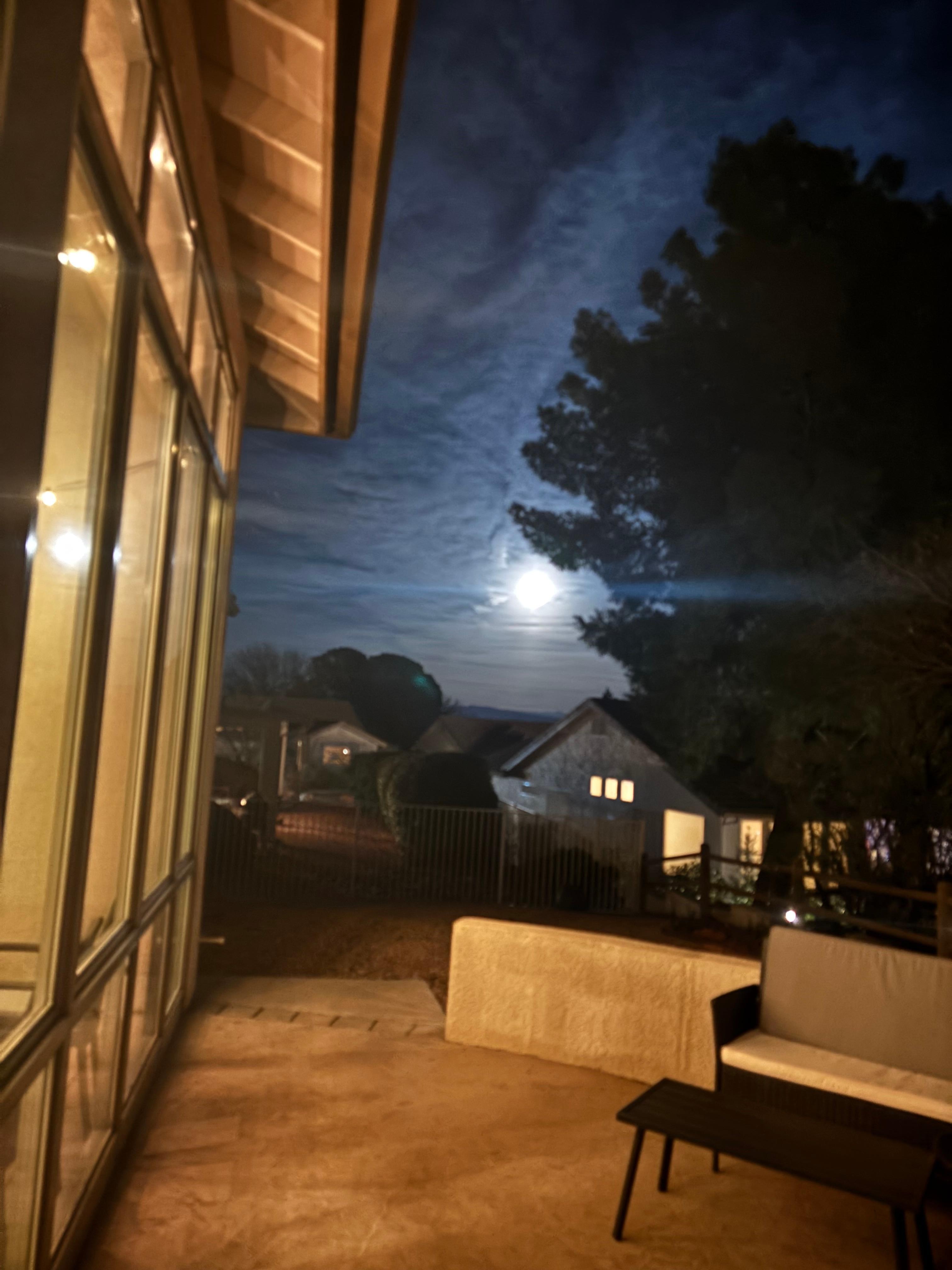 Full Moon from backyard.