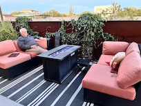 Outdoor seating to enjoy the Arizona sunshine!