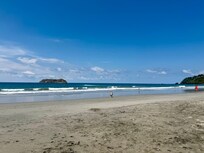 Beach is a short walk from the hotel.