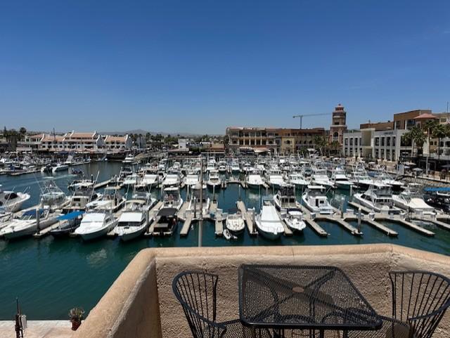 View of marina from balcony