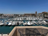 View of marina from balcony