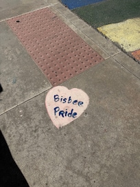Loved this on the sidewalk in Bisbee.