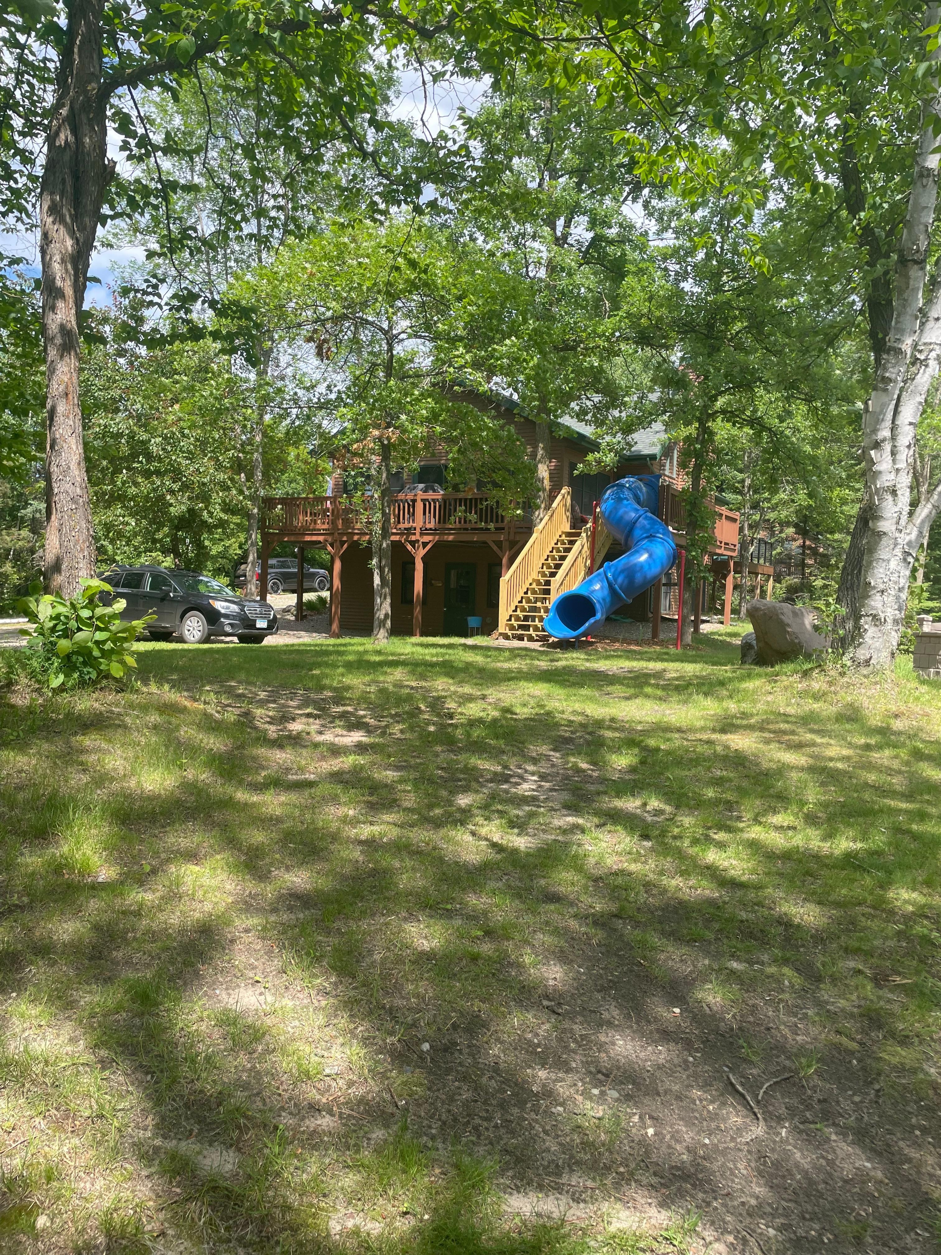 The slide was fun for the kids