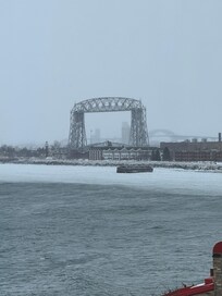 View from our room easy excess to the waterfront you walk to canal park if you wanted