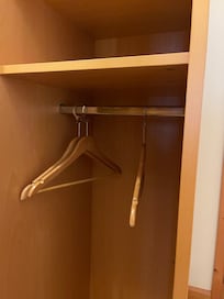 Only 3 hangers in each unit