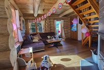 der dekorierte Wohnraum