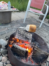 Enjoying a nice fire