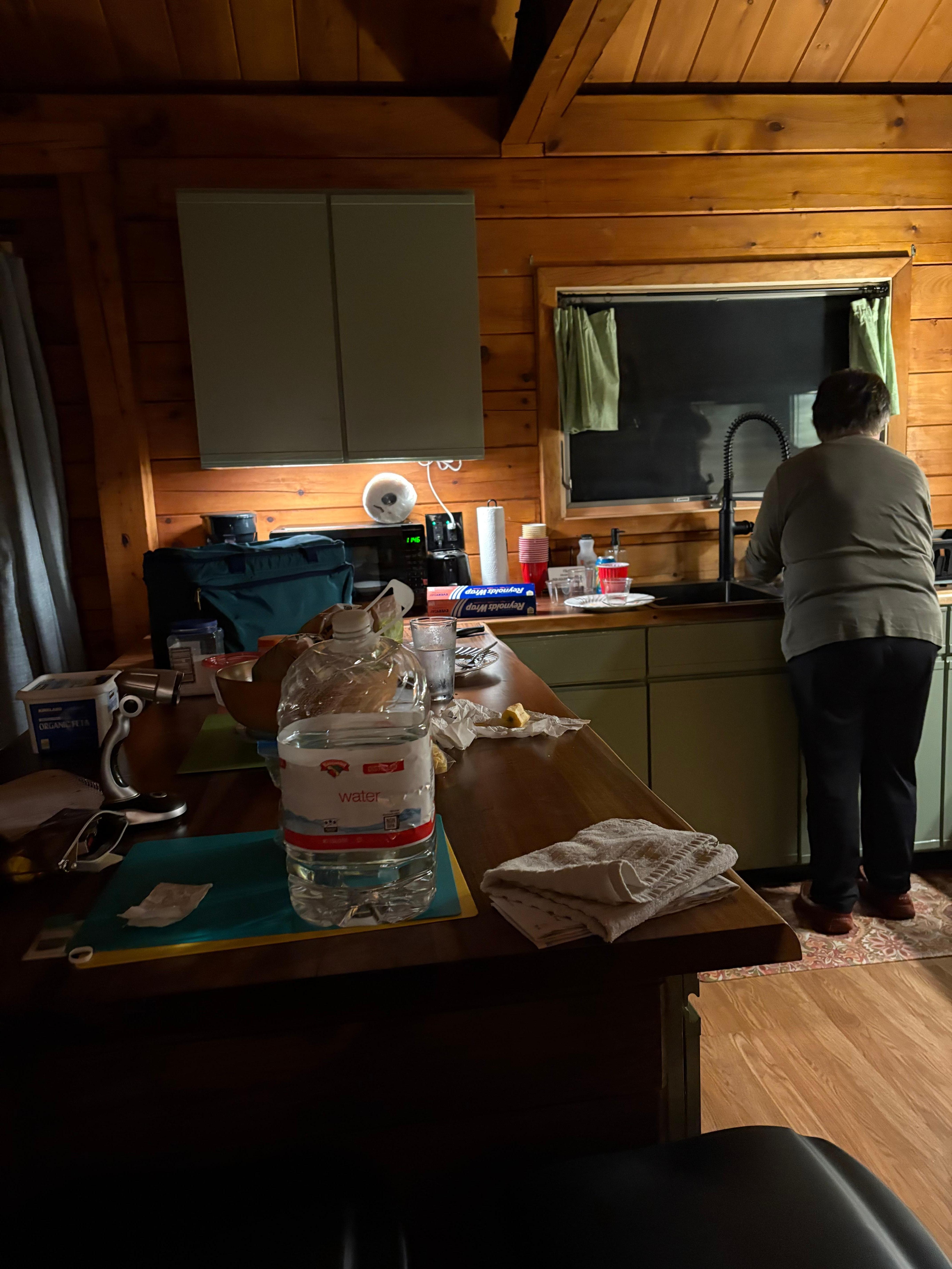 Stove in living room