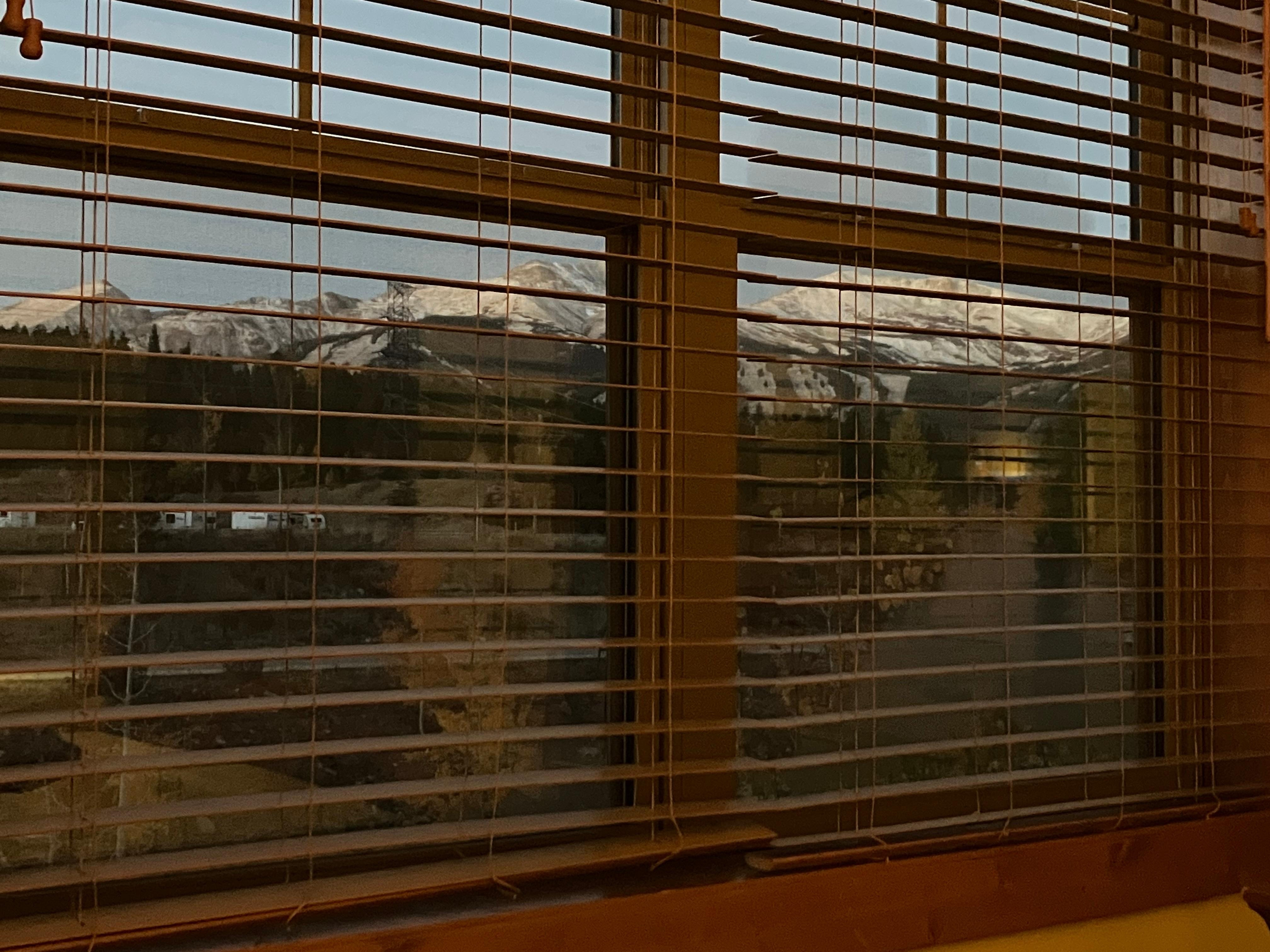 View from upstairs bedroom window 