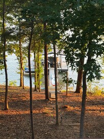 Picture of dock from the upper level porch