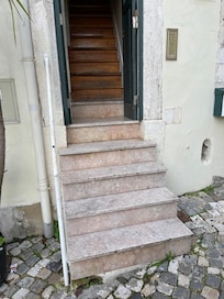 Apartment building entrance